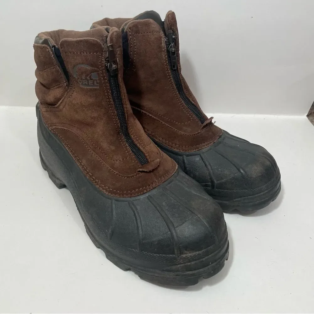 Sorel Brown Cold Mountain Zip Insulated Winter Boots